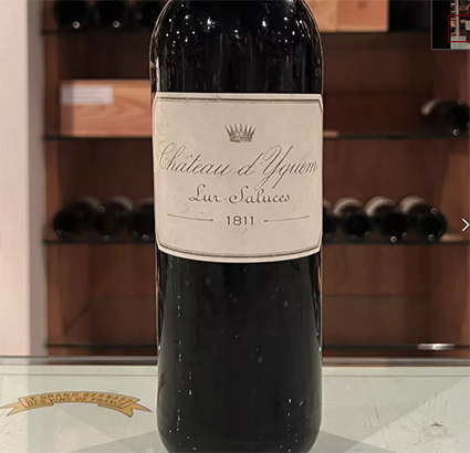 "Komet-årgangen" 1811 fra Château d'Yquem. Foto: Millon.